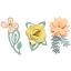 Sizzix Thinlits Plus Die Set 5PK - Love Birds 3-D Floral