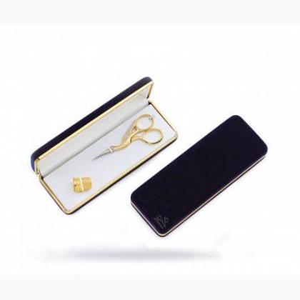 Stork Scissors and Thimble - Oro Collection - 11,5 cm