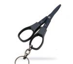 Folding scissors with keyring - Black