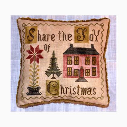 Merry Christmas Abby Rose Designs Primitive Cross Stitch Pattern