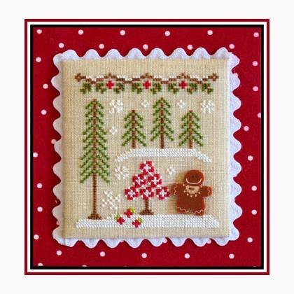 Gingerbread Village 2-Gingerbread Girl And Peppermint Tree