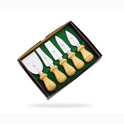 Set of five cheese knives