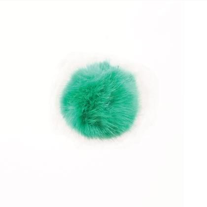 Fake fur pompon Green - cm. 13