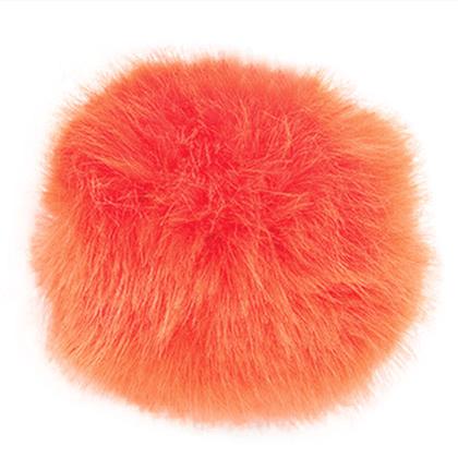 Fake fur pompon Orange - cm. 13