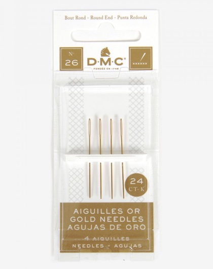 Tapestry needles gold plated - 26