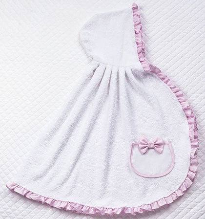 Baby bath cape - Pink