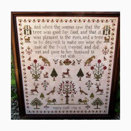 Mary Cook 1795 (reproduction sampler)