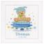 Birthsampler - Bear on Pillow