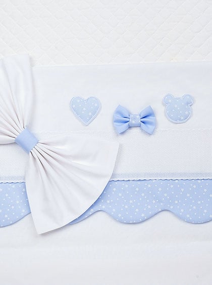 Baby carriage sheet set - Sky blue