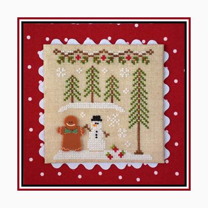Gingerbread Village 7-Gingerbread Boy And Snowman