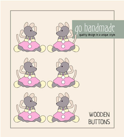 Ella - Wooden Buttons