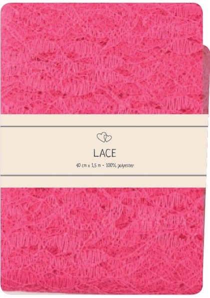 Lace Pink 40 x 150 cm