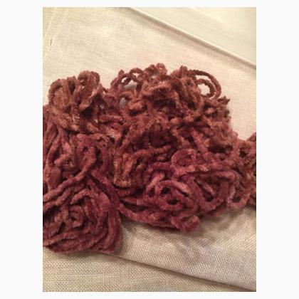 card 3 yds large wine Chenille 