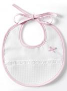 3 months round Bib - Pink
