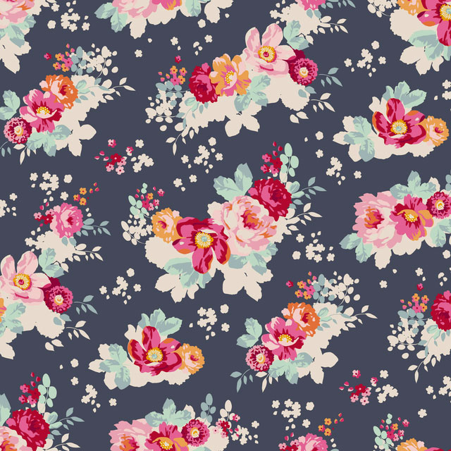 Flowercloud Dark Slate From Tone Finnanger Tilda Tilda Casa Cenina