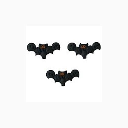 Button - Itty Bitty Bat (Set of 3)