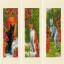 Greeting Cards: Cats between flowers
