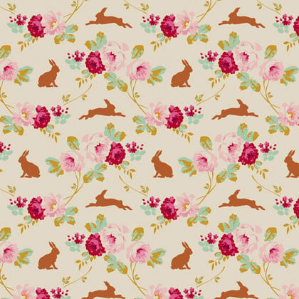 Rabbit & Roses Linen From Tone Finnanger - Tilda - Tilda - Casa Cenina