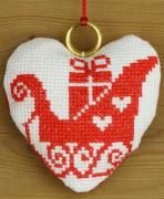 Red Sleigh Christmas Ornament