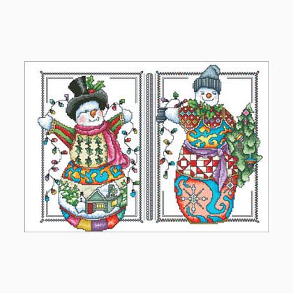Two Happy Snowmen