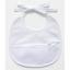 Birth bib - white with embossed pattern