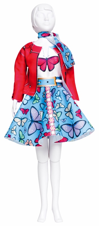 Dress Your Doll Puppenkleider Nähen – Level 3 Lucy Butterfly, Nähset Für Anfänger