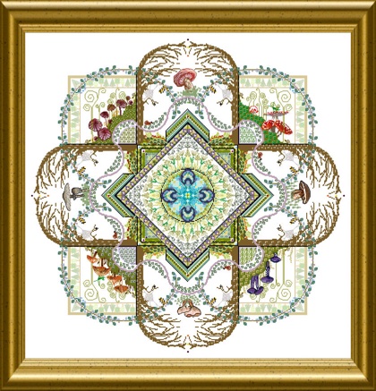 The Mushroom & Fern Mandala
