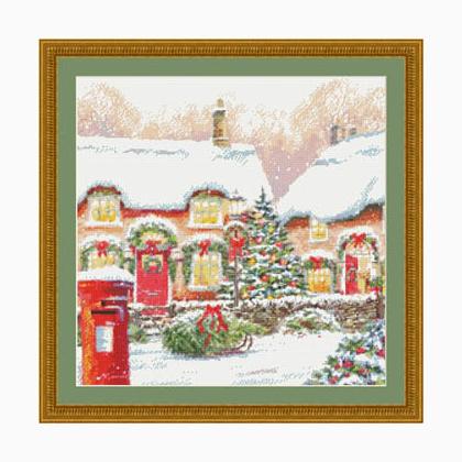 winter cottages from kustom krafts cross stitch charts kustom krafts cross stitch charts