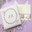 Wreath of leaves embroidery offcut