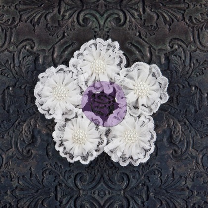 Fabric Flowers – Adelynn White