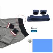 Cotton jersey hems - Light blue