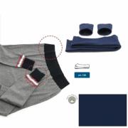 Cotton jersey hems - Blue