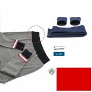 Cotton jersey hems - Red