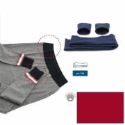 Cotton jersey hems - Burgundy