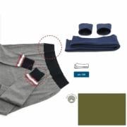 Cotton jersey hems - Forest green