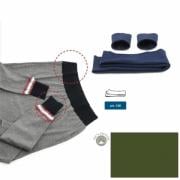 Cotton jersey hems - Dark green