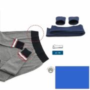 Cotton jersey hems - Cornflower blue
