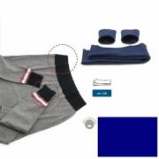 Cotton jersey hems - Sport blue