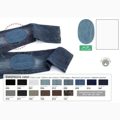 Iron-on jeans patches - White