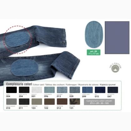 Iron-on jeans patches - Aviation blued