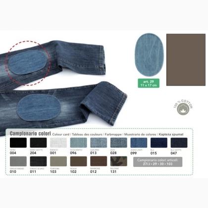 Iron-on jeans patches - Dove grey