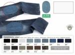 Mini iron-on jeans patches - White