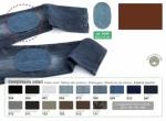 Mini iron-on jeans patches - Brown