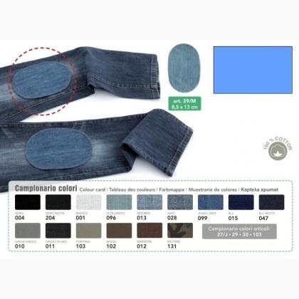 Mini iron-on jeans patches - Light blue