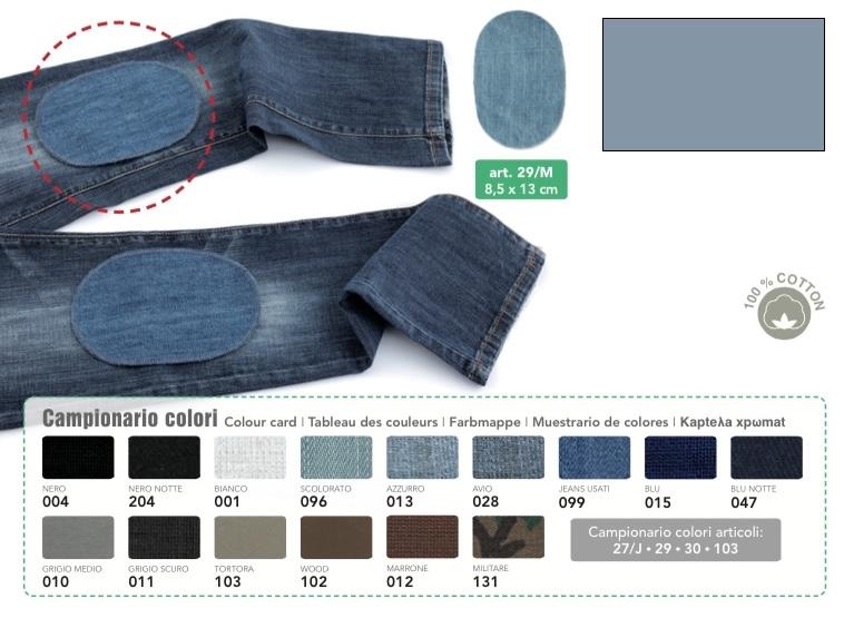 Mini iron-on jeans patches - Stone-washed grey From Marbet Due