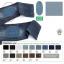 Mini iron-on jeans patches - Stone-washed grey