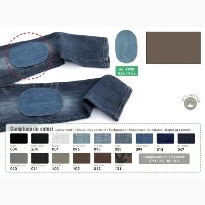 Mini iron-on jeans patches - Dove grey