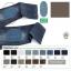Mini iron-on jeans patches - Dove grey