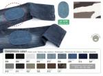 Mini iron-on jeans patches - White camouflage