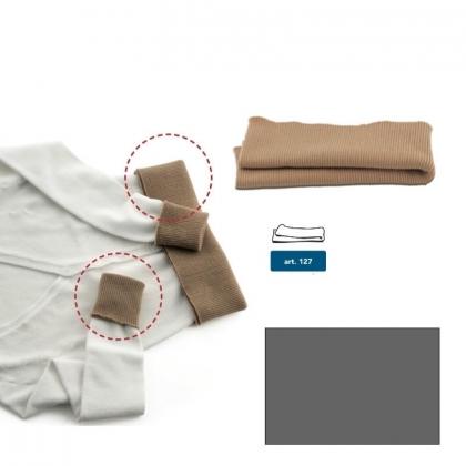 Wool jersey hems - Dark grey